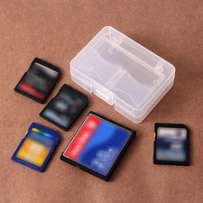 Acrylic SD Card Storage Case with Plastic Seal Protection for Memory Cards