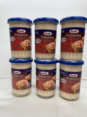 Lot of 6 Kraft Pimento Cheese Spread 5 oz Each Jar Best By 9/26 New