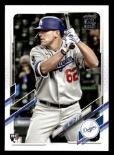 2021 Topps Update #US7 Luke Raley Rookie Card Los Angeles Dodgers. rookie card picture
