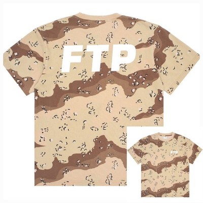 FTP FuckThePopulation Desert Camo Logo Tee | Size LARGE