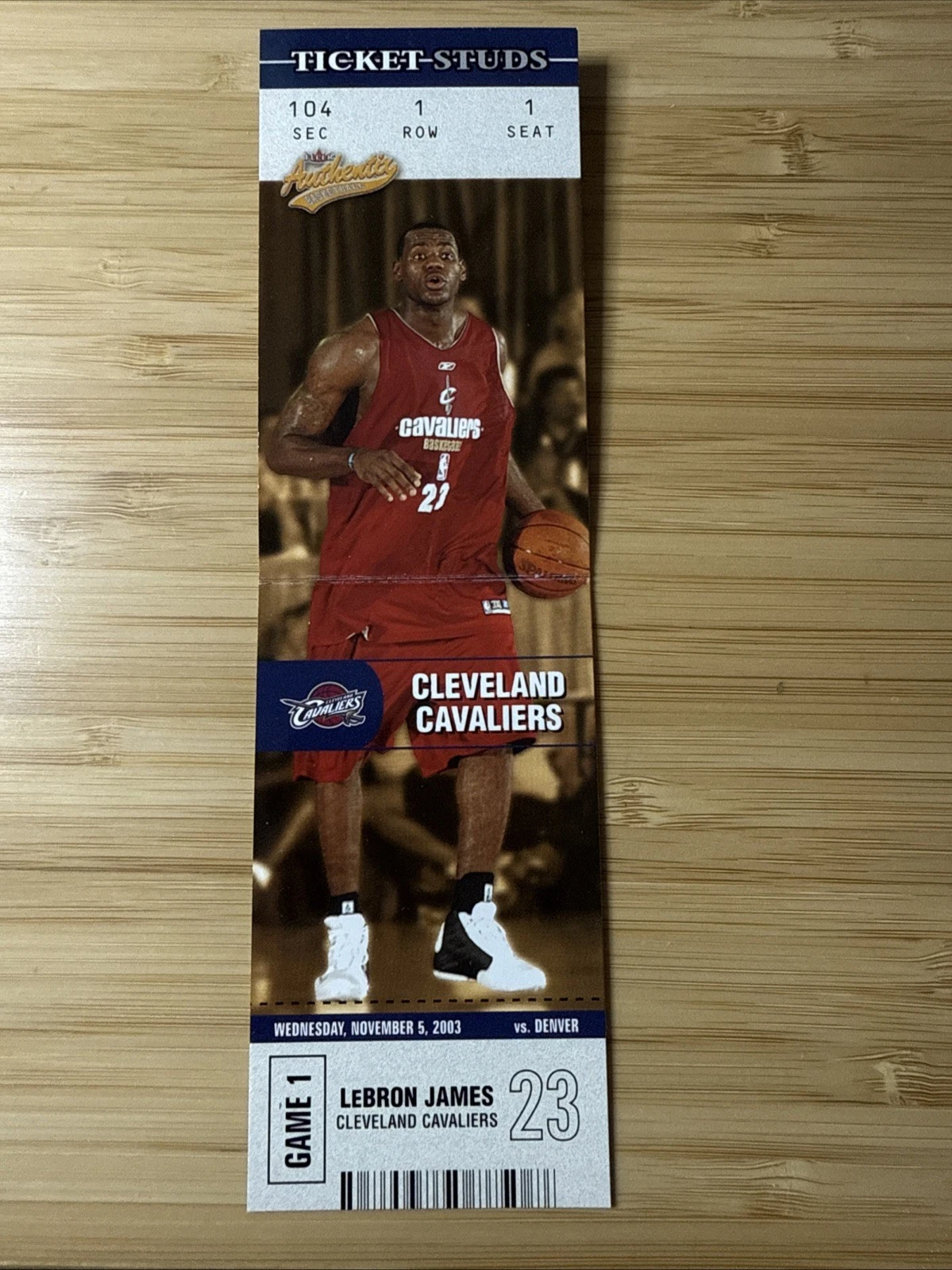 FLEER  AUTHENTIX Lebron James 100シリ 2004 Fleer Authentix LEBRON JAMES GENERAL ADMISSION#49 Rare