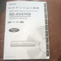 Toshiba RD-XV47KB HDD&DVD Video Cassette Recorder