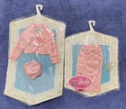 Vintage 1962 Mattel Satin Pink Glitter Dot Bolero Jacket And Wrap Skirt MOC