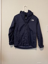 Navy Blue North Face Hooded Jacket With Removable Liner And Dryvent Size M 10/12