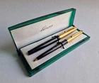 Vintage Soviet Fountain Pen Set SOYUZ Gold Nib Leningrad Olympic Games Moskow 80