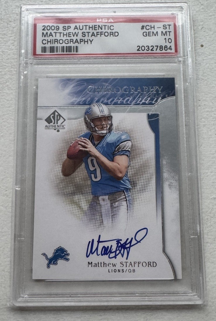 Matthew Stafford SP Authentic Chirography #CHST Base