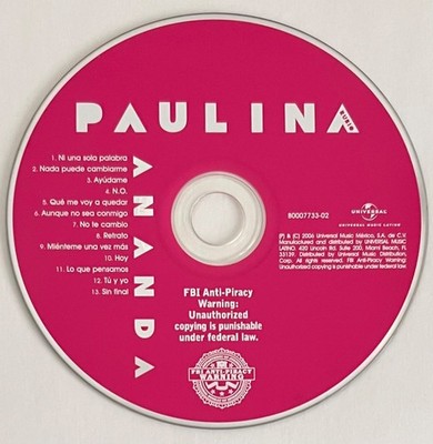 Paulina Rubio Ananda 2006 CD Latin Pop Spanish Universal Music Latino