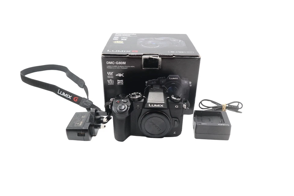 Panasonic G80 4K Mirrorless Camera 16MP Body Only Shutter Count 4287 REFURBISHED