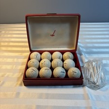 Vintage Titleist Golf Balls And Pins Presentation Box - Red