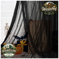 Halloween Dekorationstuch Schwarz 200X85 Zoll FüR Spukhaus Party Deko Garten