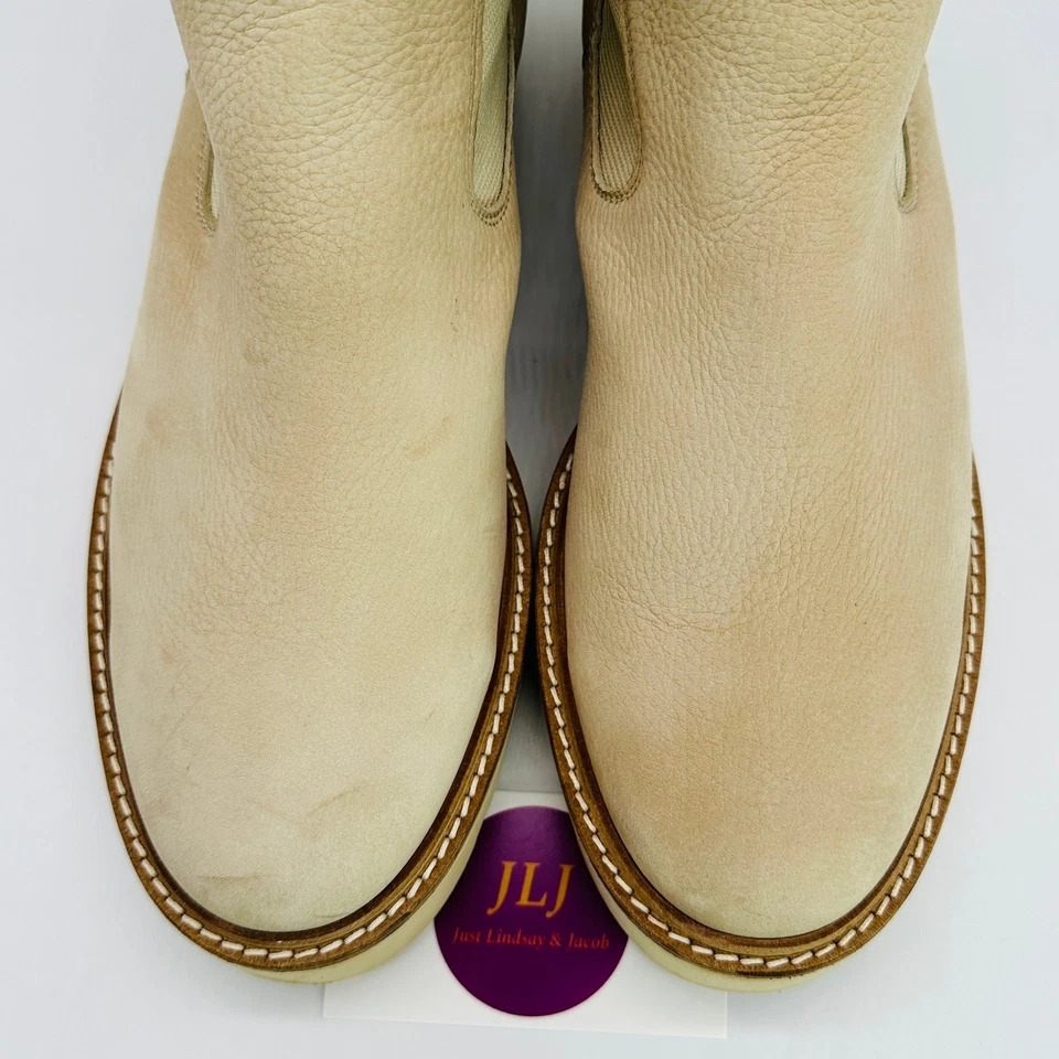 Botas Chelsea Paul Green Jagger para mujer con suela de cuero beige talla 7 UK/9.5 US Foto 4 de 4