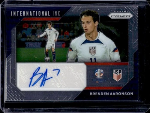 2024-25 Panini Prizm Copa America Brenden Aaronson International Ink Auto #II-BA