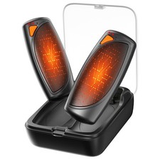 Hand Warmers Rechargeable with Charge Case, 2 Packs 14,000mAh Small, Black