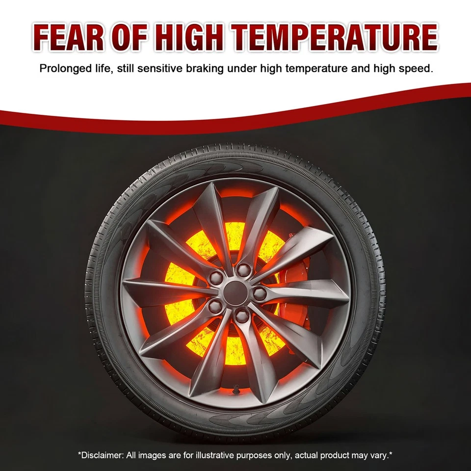 Rotores de disco delanteros almohadillas semimetálicas para Toyota Hilux 2004 2005 2006 2007 2008 Foto 4 de 4