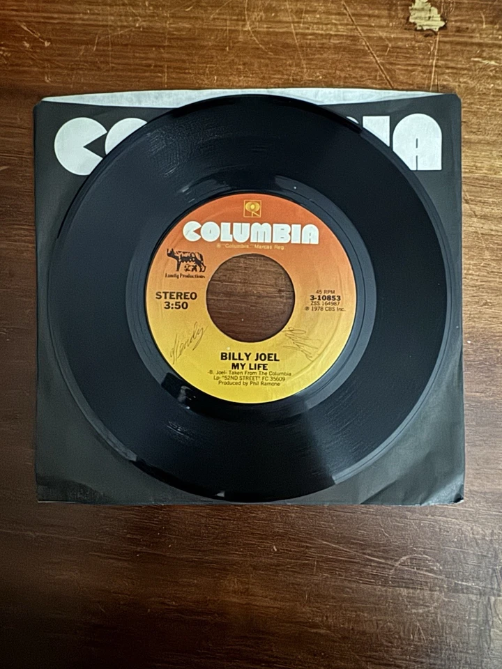 Lot of 35 Vintage 45 RPM Records Rock Pop Country – Foreigner, Harrison, Eagles - Image 2 of 4