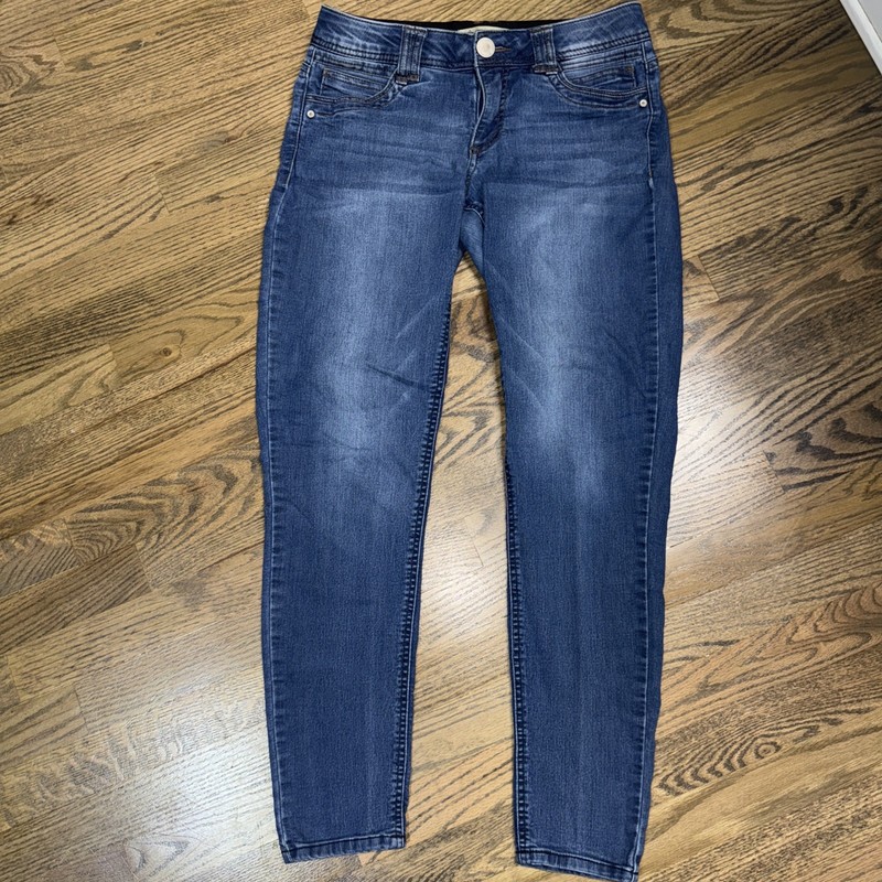 Democracy Ab Technology Jeans Mid-Rise Skinny Stretch Women's Size 6 Blue Denim