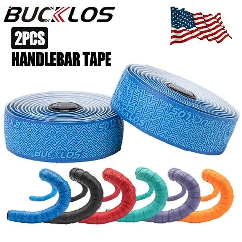BUCKLOS Bike Handlebar Tape Road Bicycle Anti-slip PU EVA Shock Grip Wrap Tape​