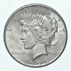 (1) 1926 (P) Choice AU Peace Silver Dollar 90% - CH AU Almost Unc *3751