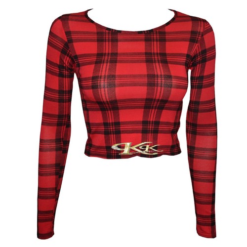 NEW WOMEN STYLISH RED/BLACK TARTAN PRINT SWING/TUNIC/CROP TOP/SKIRTS SIZE 8-26 - Picture 13 of 63