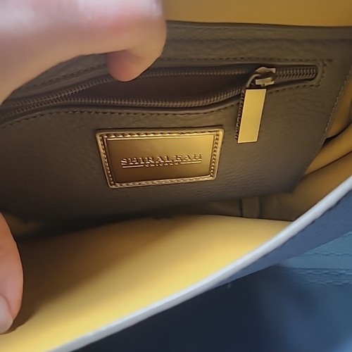 Neu mit Etikett Shiraleah Saddle Bag Handtasche Umhängetasche Fransenbesatz kittgrau Handtasche klein  - Bild 7 von 8