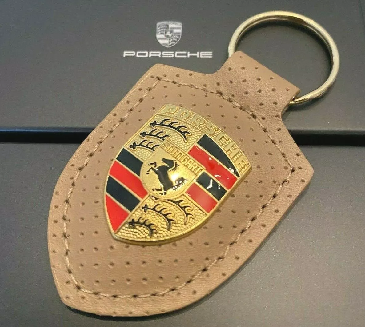 Tiffany and Co. Gold and Enamel Porsche Key Ring at 1stDibs  porsche  keychain vintage, vintage porsche keychain, gold porsche keychain