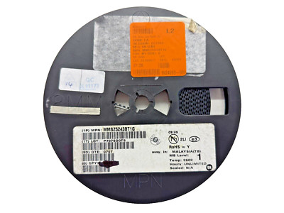 (1,515 PIECE REEL) MMSZ5243BT1G, ON SEMI DIODE ZENER 13V 500MW SOD123 ROHS