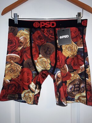 Men’s Large (36-38) PSD Bitcoin Roses Boxer Briefs NWT | eBay