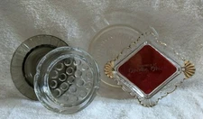 Vintage Ashtray's 4 Pieces One Ruby & Gold Stained                         LIG 2