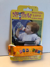 NEW No Throw Baby Bottle and Sippy Cup Tether Strap - Style Alphabets