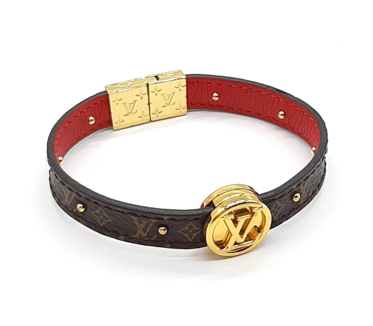 Shop Louis Vuitton MONOGRAM Lv circle reversible bracelet (M6268E