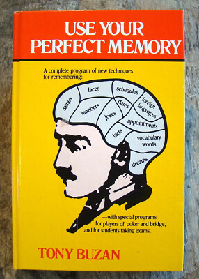 Use Your Perfect Memory ~1984 HC~ Buzan Brain Mental Recall Eidetic Poker Cards