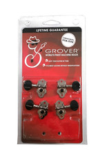 Grover Sta-Tite Geared Ukulele Tuning Pegs Black Buttons NEW never used