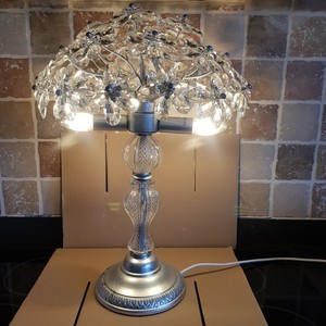 silver chandelier table lamp