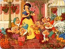 Postcard Snow White's Fantasy Bouquet Oversized Postcard Walt Disney World 1979