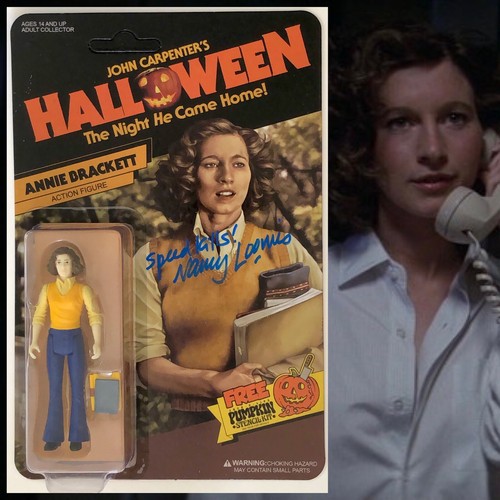 Fright Rags Halloween Annie Brackett figure MOC signed by Nancy Loomis JSA - 第 1/3 張圖片