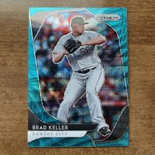 Brad Keller 2020 Panini Prizm Baseball Teal Wave Parallel