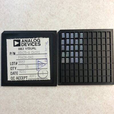 25pcs Analog Devices AD625ACHIPS, IC DIE Programmable Gain Instrumentation Amp