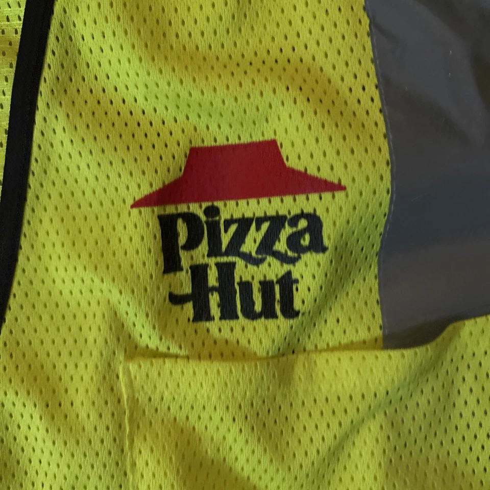 Ultra Rare Pizza Hut Construction Vest Bright Green  - Image 3 of 4