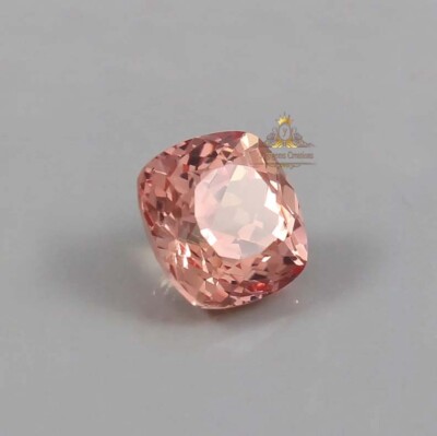 GIE Certified 7.10 Ct AAA+ Natural Padparadscha Sapphire Cushion Loose Gemstone
