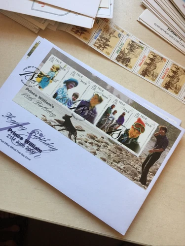 Isle of Man  FDC First Day Cover 2000 Prince William B/day M/S Unaddressed WCP