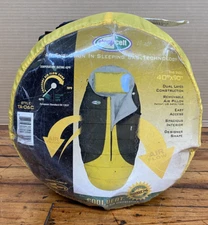 Sleepcell Coolvent Adjustable Yellow Sleeping Bag 40"x90" Style TA-06C W/ Pillow