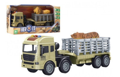 GLOBE - CLUTCH TRUCK WITH LIGHTS, SOUNDS AND ANIMALS