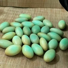 1pcs Glow In The Dark Tibetan Wealth God Ancient Luminous Egg Stone Old Dzi Bead