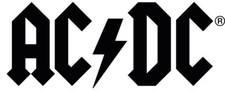 AC/DC Logo Aufkleber Sticker Angus Rock Metal Heavy ca. 16x7 cm schwarz