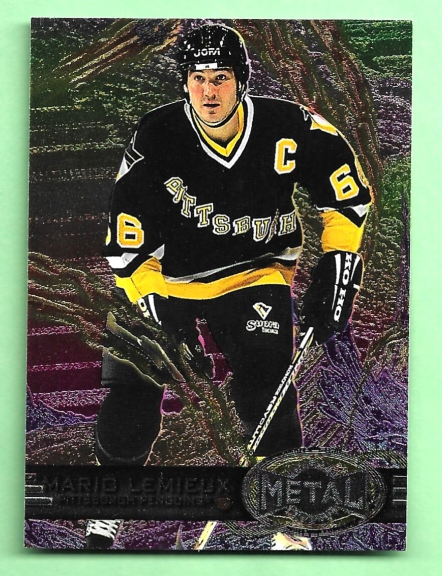 96-97 Fleer Skybox METAL UNIVERSE Card # 128 MARIO LEMIEUX