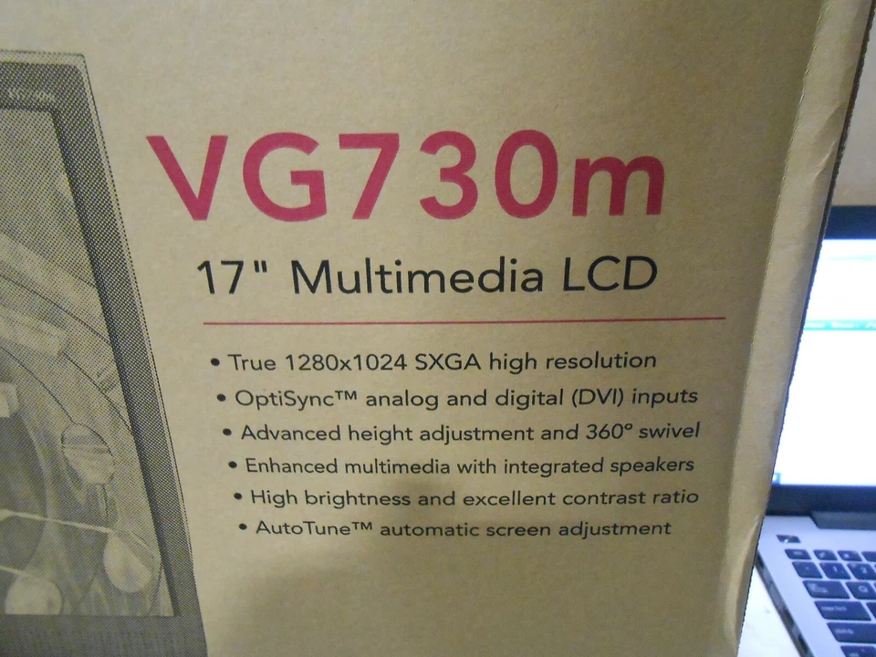 VIEWSONIC VG730M 17" MULTIMEDIA LCD DISPLAY - Image 2 of 2