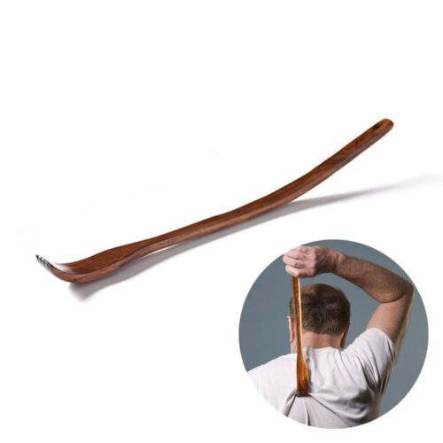 Pratical Convenient Anti Itching Wooden Back Scratcher Extended Curved Handle - Picture 3 of 7