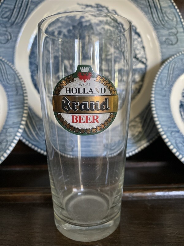Brand Beer Wylre Holland brewery glass vintage Dutch Netherlands