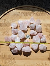2lb Bulk Lot Natural Rough Rose Quartz Crystals Raw Reiki Love Stone Healing 