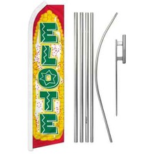 Elote Swooper Flutter Feather Advertising Food Flag  Pole Kit